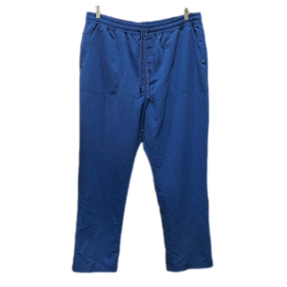 Jaanuu Men's Royal Blue Classic Straight Leg Scrub Pants Size 1XL